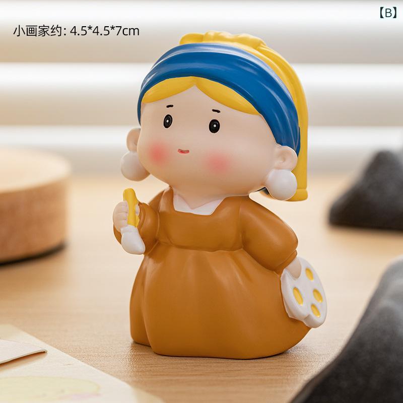 置物 レディース かわいい 雑貨 パール付き 女の子 フィギュア デスク用 おしゃれ オフィス用品 癒やし 卓上インテリア 自動車用 車内アクセサリ キャラクター 人形 子供 プレゼント ギフト 部屋飾り 玄関飾り 可愛い 癒しグッズ マスコット オブジ riverpaddy-11689293 リバーパディ サンプル画像2