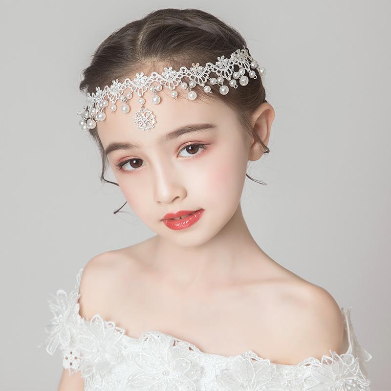 Cachucha - 女の子 花冠 子供 頭飾り プリンセス 演出 額飾り ウェディング 花ガール 発帯 額チェーン 頭花 かわいい デザイン 誕生日 パーティー グレイスフル スタイル ジュエリー アクセサリー ヘッドピース 花モチーフ 女児 ヘッドバンド ハーフアップ