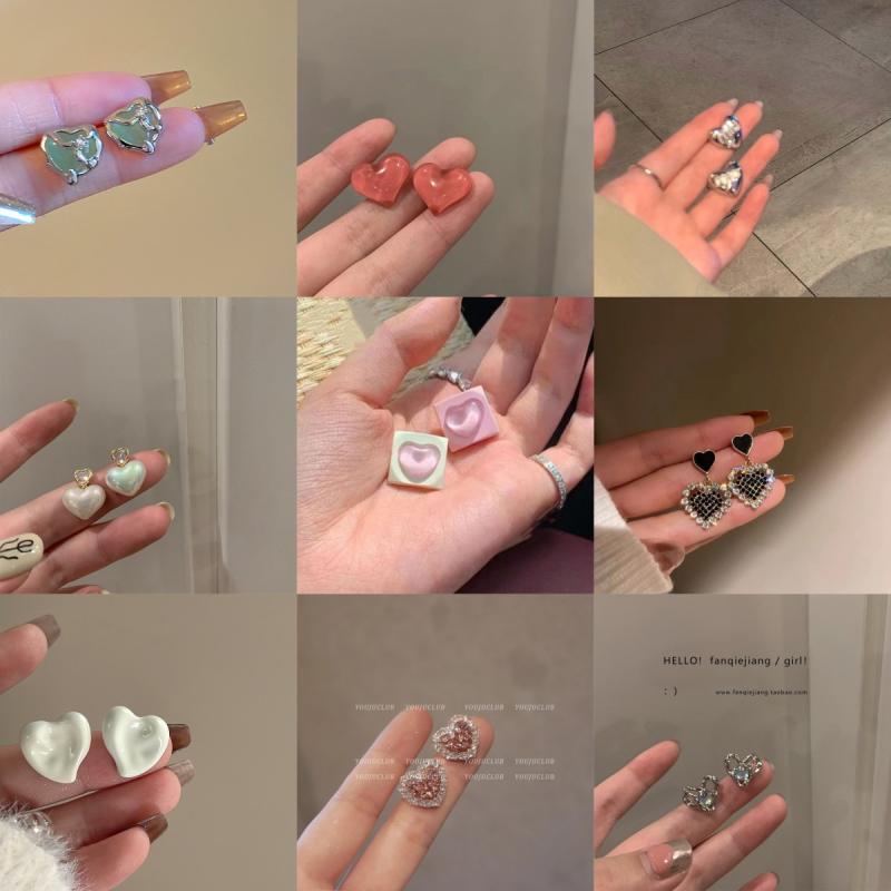 Coral - イヤリング 女性用 かわいい 軽量 デザイン シルバー925 気質 優しい 百搭 耳飾り シンプル アクセサリー ファッション 日常使い 軽奢 個性 人気 耳ピアス 柔らかい シルエット