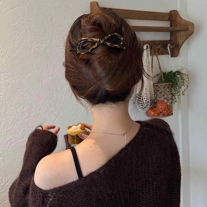 楽天市場】ヒョウ柄（バレッタ・ヘアクリップ｜ヘアアクセサリー