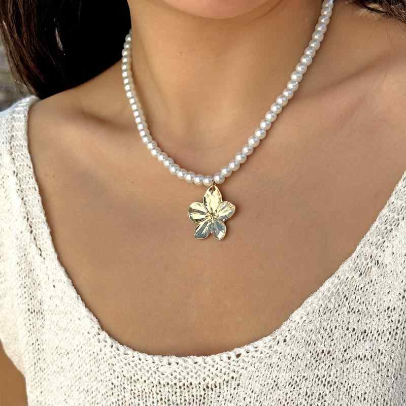 Women's Jewelry Set: Exaggerated Metal Floral Motif Necklace, Bracelet, Ring, Earrings - 100 Pieces - Simple, Elegant, Gold, Silver - Perfect for Everyday Wear, Commuting, Sparkling, Glamorous, Lightweight, Durable