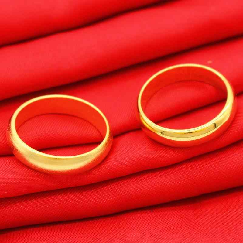 Rings - 指輪 メンズ レディース カップル用 メンズ 女性用 シンプル ファッション トレンド リング アクセサリー ゴールドメッキ 個性派 洗練デザイン 日常使い 軽量 スタイリッシュ ペアセット