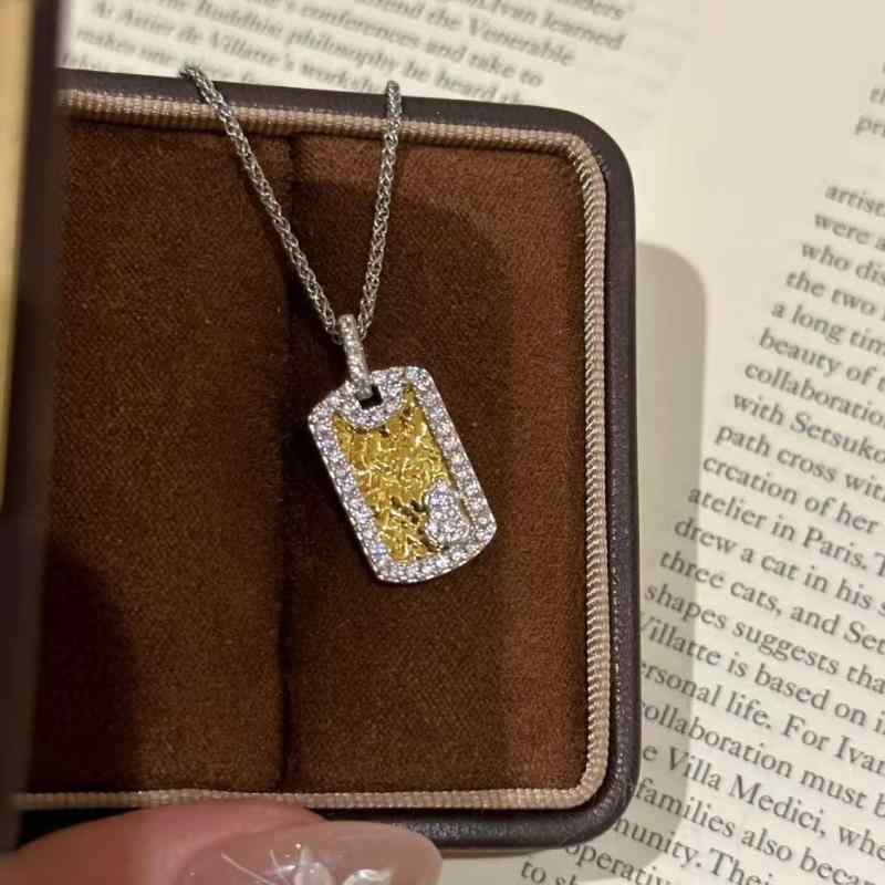 Cubic Zirconia - ネックレス 葫芦 モチーフ 銀925 CNC加工 アイス加工 無事牌 ラッキーアイテム 高級感 精致 デザイン 普段使い 軽量 細工 細やか アクセサリー シルバー チェーン シンプル スタイリッシュ ギフト向き