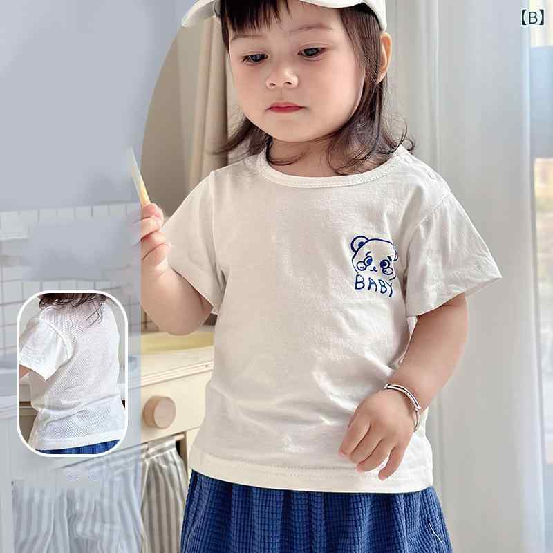子供服 男の子 女の子 半袖Tシャツ 赤ちゃん ベビー 綿100% 夏用 薄手 涼しい 吸湿...