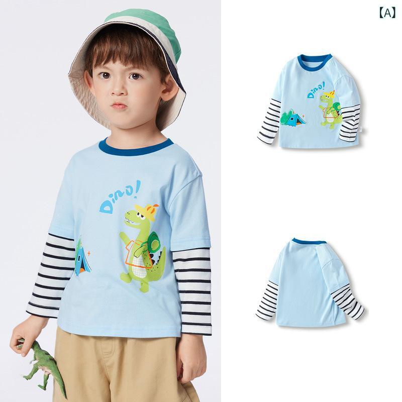 Cardigans - 子供服 男の子用 長袖 Tシャツ トップス 薄手 純綿 春夏 秋 伸縮性 吸湿速乾 普段使い 部屋着 通園 幼児 ベビー かわいい カードプリント ライトグレー ネイビー ベージュ