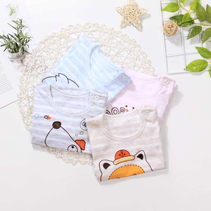 Cardigans - ベビー トップス 子供服 0-3歳 男の子 女の子 綿 100% 長袖 Tシャツ 肩ボタン 薄手 春夏秋 柔らかい 肌触り 吸湿性 伸縮性 普段使い 通園用 かわいい デザイン ビッグシルエット