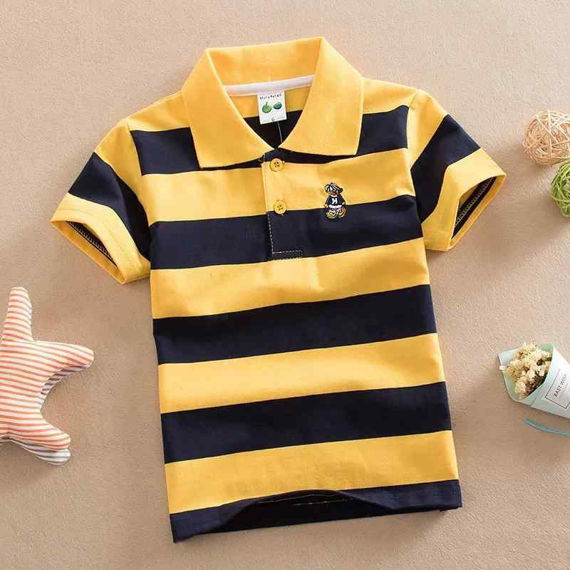 Cardigans - 子供服 男女兼用 短袖 Tシャツ トップス ポロシャツ 1-15歳 95%コットン 伸縮性 条紋柄 夏用 軽量 通気性 吸湿速乾 カジュアル 普段使い