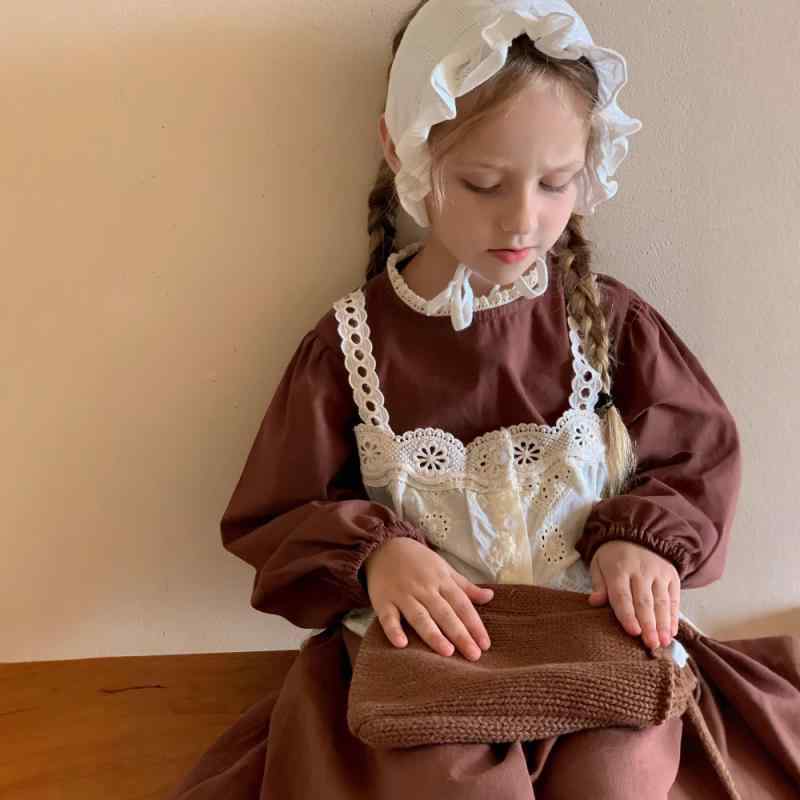 ワンピース キッズ 女の子 長袖 膝丈 フレアスカート 秋物 子供服 かわいい おしゃ...
