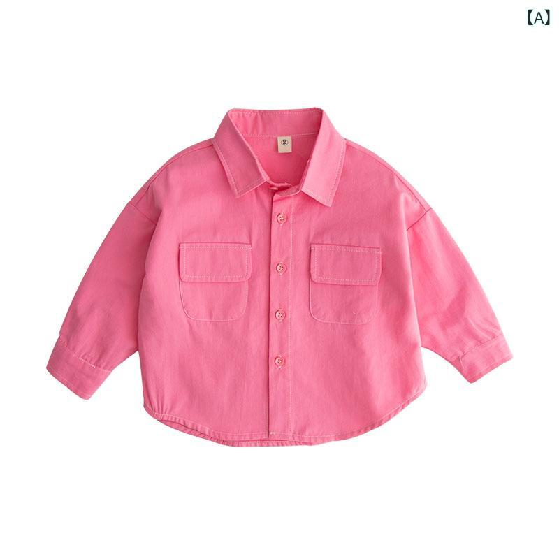 子供服 男の子 シャツ トップス 春夏 棉 柔らかい肌触り ベビー 幼児 ゆったり 韓国 長袖 シャツ 男児 春服 コットン シャツ 柔軟 親肌 子供用 男児 春装 棉 上衣 外套 ベビー 小児 ゆったり 韓国 シャツ