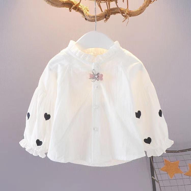 女の子 トップス 長袖シャツ 綿100% 春秋 赤ちゃん服 03歳 韓 ベビー シャツ 赤ちゃん 女児 長袖 トップス 綿素材 春夏 柔らかい 肌触り 日常使い シンプル