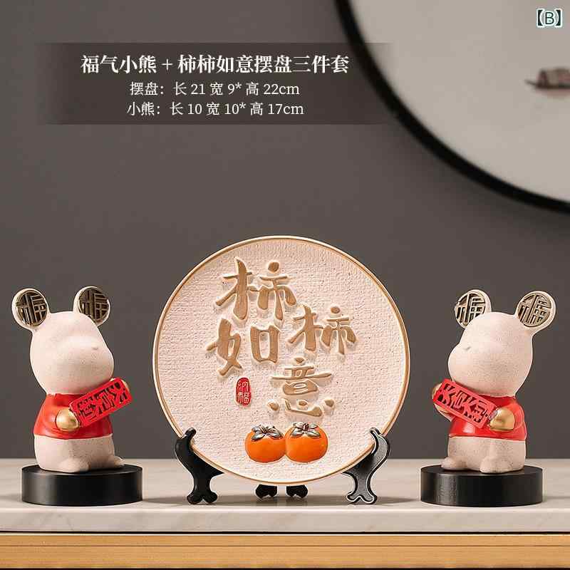 置物 レディース かわいい 柿 クマ フィギュア 雑貨 インテリア 小物 縁起物 飾り物 オブジェ 家居 リビング 玄関 キャビネット テレビ台 オフィス 卓上 デスク デコレーション おしゃれ 癒やし 置き物 贈り物 ギフト 運気アップ ラッキーアイテ riverpaddy-11689335 リバーパディ サンプル画像2