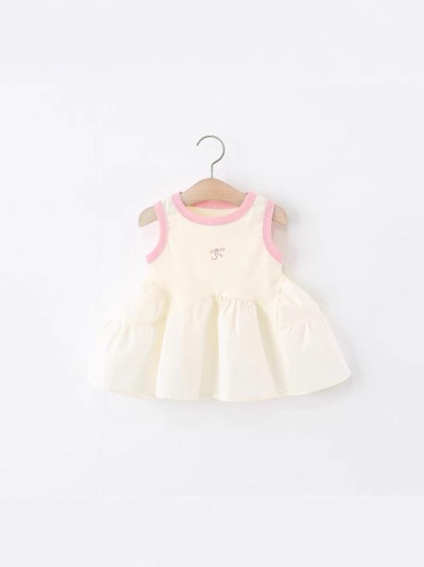 ワンピース キッズ 女の子 ノースリーブ ドレス 子供服 ベビー 赤ちゃん かわいい ...