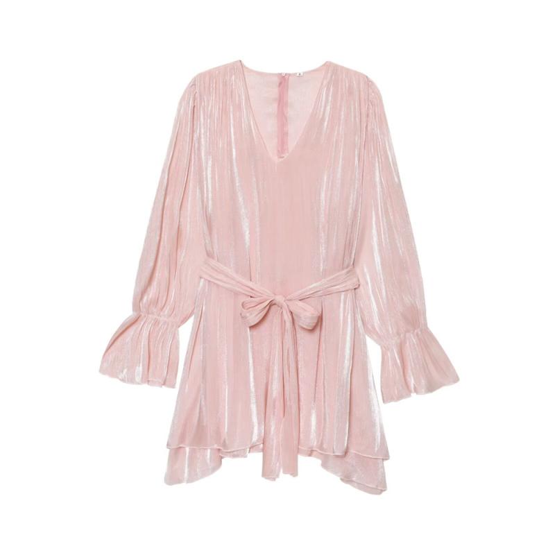樂天商城 - ワンピース レディース 春夏 ヨーロッパ ファッション シンプル ゆったり ロングスリーブ Vネック 紐付き ドレス コットン 素材 伸縮性 軽量 日常使い カジュアルスタイル ブラック グレー アイボリー