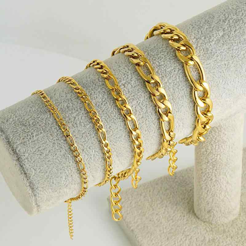 ハンドメイド 手作り チェーン ネックレス ブレスレット アクセサリー メンズ レディース ユニセックス シンプル スタイリッシュ ゴールド メッキ チタン スチール 軽量 耐久性 普段使い ギフト プレゼント ファッション ジュエリー アクセ アクセサ
