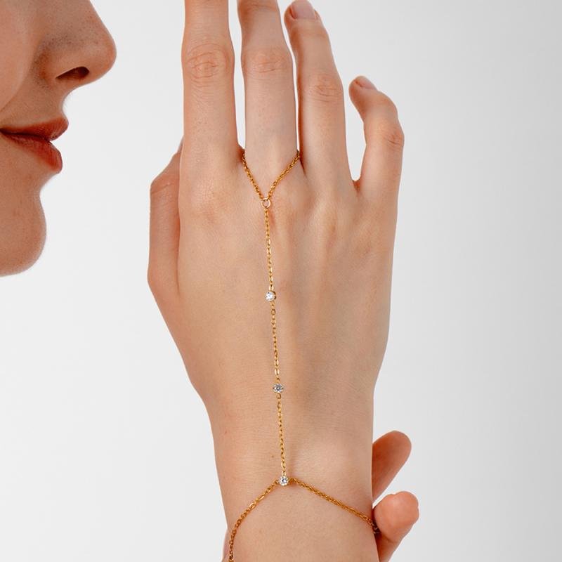 乐天商城 - レディース ジュエリー セット 18K ゴールド メッキ ステンレス 指輪 手首 アクセサリー 軽量 デザイン シンプル ゴールド ピンクゴールド シルバー 日常使い かわいい ラグジュアリー アイテム 細身 チェーン リンク 輝き 耐