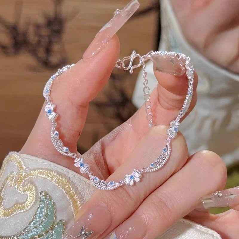 Other - ハンドメイド 手作り チェーン ブレスレット 女性用 かわいい 蝶結び アクセサリー ファッション アクセサリー 軽量 デザイン シンプル シルバー チェーン ゴールド チェーン ギフト プレゼント アクセサリー 日常使い かわいい スタイル 女性 アク