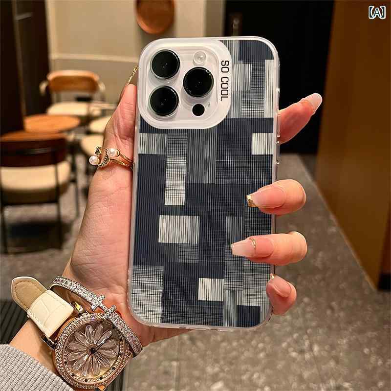 Rakuten - iPhone ケース 保護カバー スマホケース クリア 耐衝撃 軽量 シリコン素材 トレンド ビンテージ カラバリ豊富 通勤 普段使い