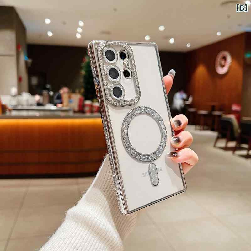 スマホケース ケース 保護ケース 磁気吸着 電気メッキ加工 防摔 衝撃吸収 保護機能 ケースカバー スマホアクセサリー ブラック ピンク系 クリア 軽量 耐久性 滑り止め 通勤用 普段使い アウトドア