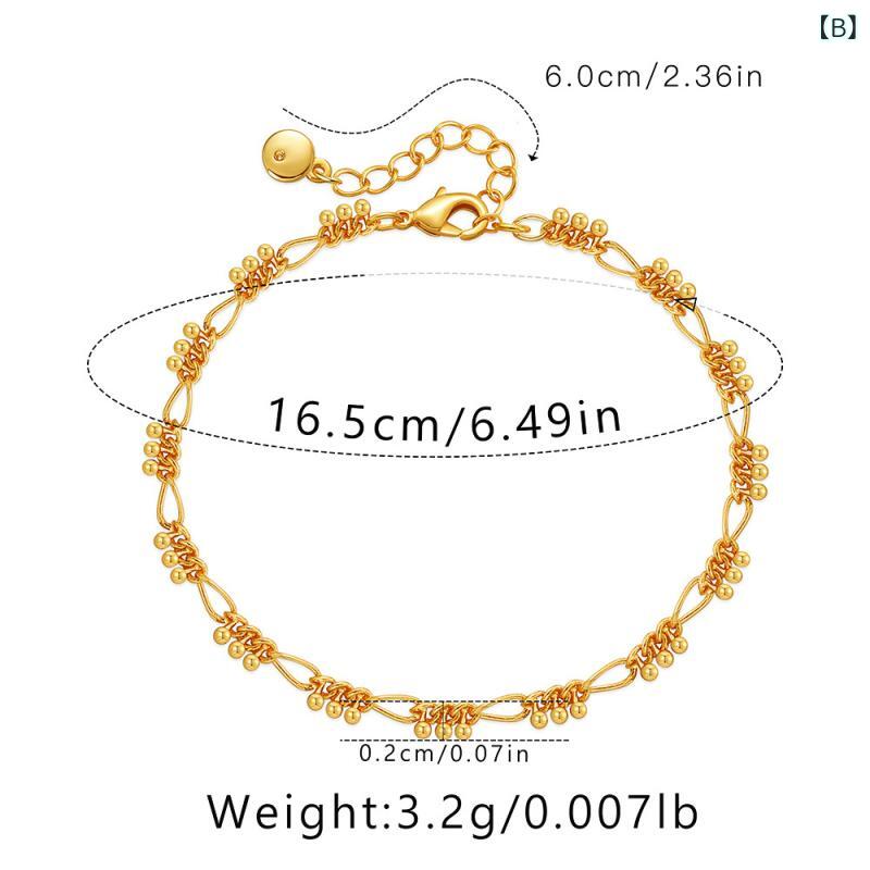 ネックレス 女性用 18Kゴールド メッキ加工 シンプルチェーン 保色 鎖骨チェーン ...