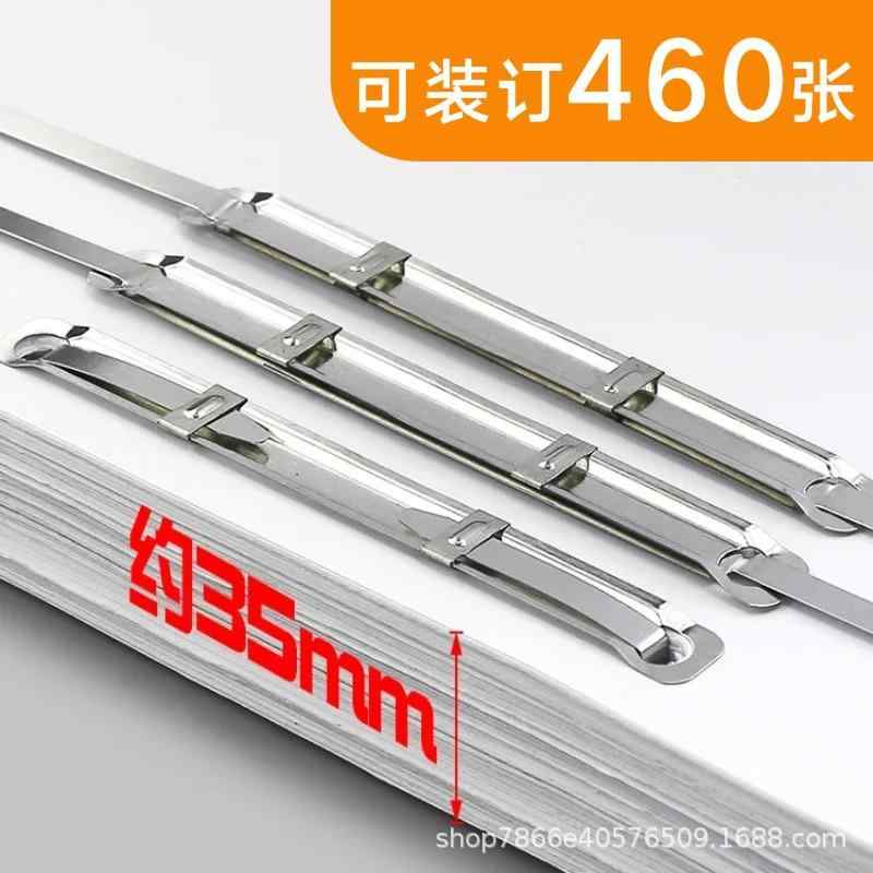 Aluminum - オフィス文具 金属製 装丁クリップ 二孔 バインダークリップ 穴あけ 固定クリップ 書類整理 デスク用品 金属加工 耐久性 シンプル ブラック シルバー
