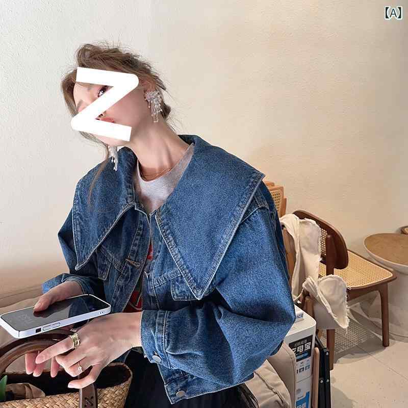 ジャケット レディース デニムジャケット アウター Gジャン ショート丈 ドロップシ...