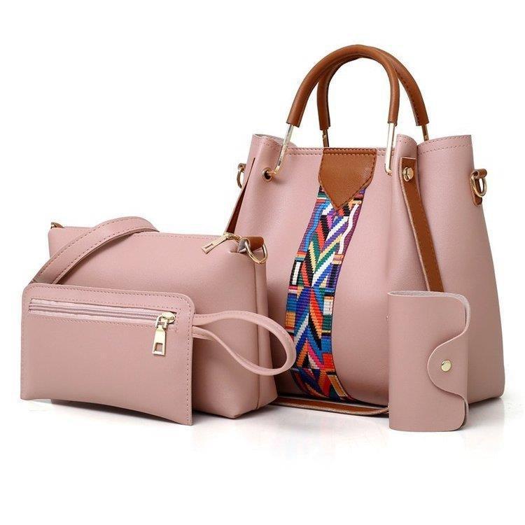 樂天商城 - レディース バッグ セット 鞄 手提げ シングルショルダー 斜め掛け 水桶型 母子セット ファッション 欧米 日常使い 軽量 合成皮革 肩掛け トート マルチウェイ 収納ポケット トレンド スタイリッシュ 女性用