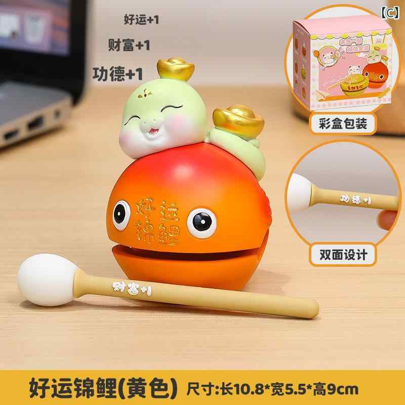 置物 レディース 雑貨 小木魚 デスク用 癒やし 卓上インテリア 樹脂製 木製 オブジェ ストレス解消 グッズ 玩具 趣味 コレクション 事務机用 デスク回り 装飾品 リラックス メンタルケア 精神安定 集中力向上 マインドフルネス ギフト 贈り物 ヒ riverpaddy-11660438 リバーパディ サンプル画像3