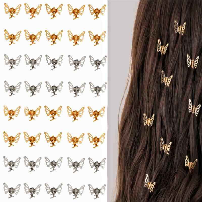 ヘアクリップ レディース ヘアアクセサリー 髪留め 髪飾り 小さい ミニサイズ 金属...