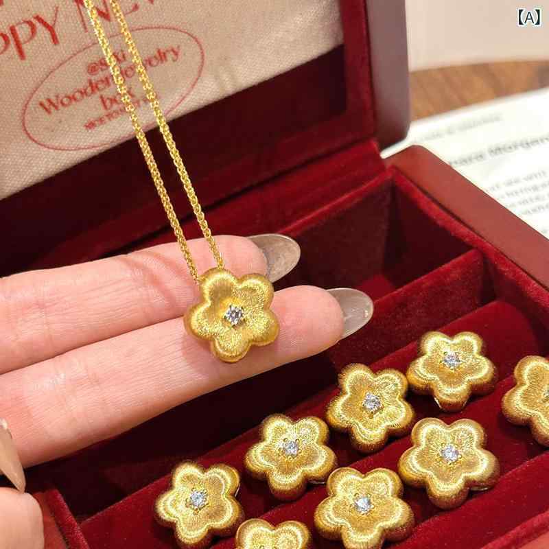 リバーパディのネックレス レディース シルバー925 銀製 ペンダント 花モチーフ ジルコニア 揺れる ジュエリー アクセサリー 古 新中式デザイン レトロ ヴィンテージ 高級感 おしゃれ 上品 大人かわいい きれいめ エレガント カジュアル 華やか デイリー 普段使｜アングル2