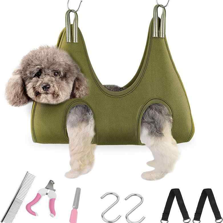 ペット用品 犬 猫用 ハンモック 爪切り ケア用品 吊り下げ式 グルーミング トリミ...