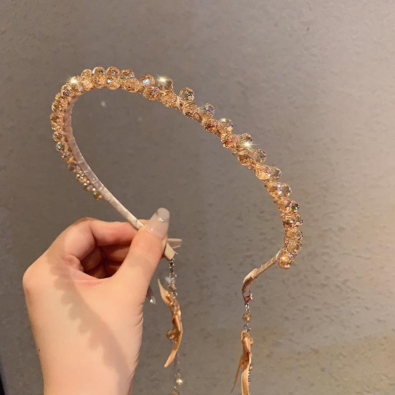 カチューシャ レディース ヘアアクセサリー フリンジ ヘアバンド リボン ヘッドバ...