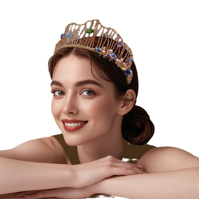 カチューシャ レディース ヘアアクセサリー 黄色 イエロー 手作り 手編み ビーズ ...