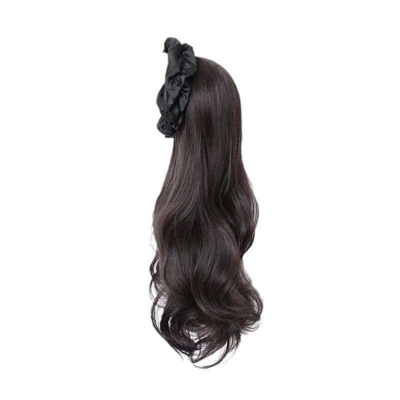 ウィッグ レディース ヘアバンド一体型 フルウィッグ 巻き髪 ロング カール 蓬莱 ヘアピース 自然 つけ毛 かつら エクステ インフルエンサー モデル かわいい おしゃれ 小顔効果 体型カバー 大きいサイズ プラスサイズ ゆったり 着痩せ 細見え 髪
