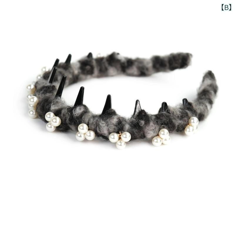 リバーパディのカチューシャ レディース ヘアアクセサリー ヘアバンド 木耳 フリル 巻き付け 高い颅頂 ボリュームアップ 波形 ウェーブ 髪飾り エレガント 上品 お洒落 かわいい 大人かわいい きれいめ フェミニン ガーリー 普段使い お出かけ 髪留め ヘアーアクセ｜アングル3