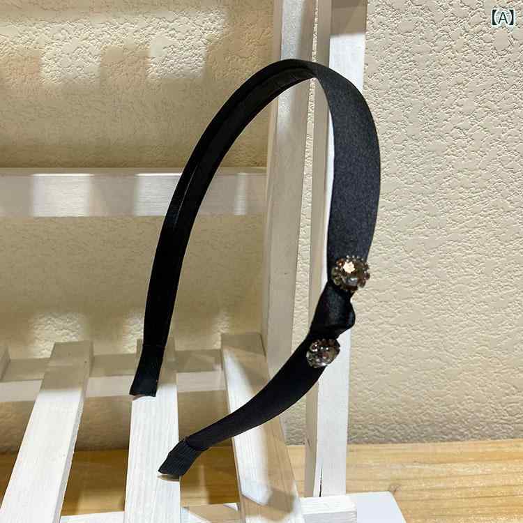 ヘアアクセサリー レディース カチューシャ 髪飾り サテン リボン パール キラキラ...