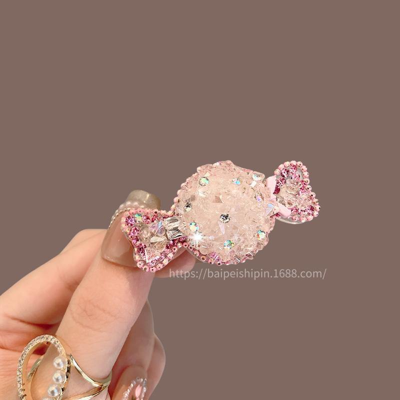 ヘアクリップ レディース ピンク 前髪クリップ 水着 アクセサリー ヘアアクセサリ...
