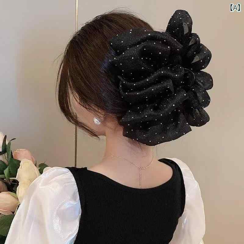 ヘアクリップ レディース バンスクリップ ヘアアクセサリー 髪留め 髪飾り 挟むだ...