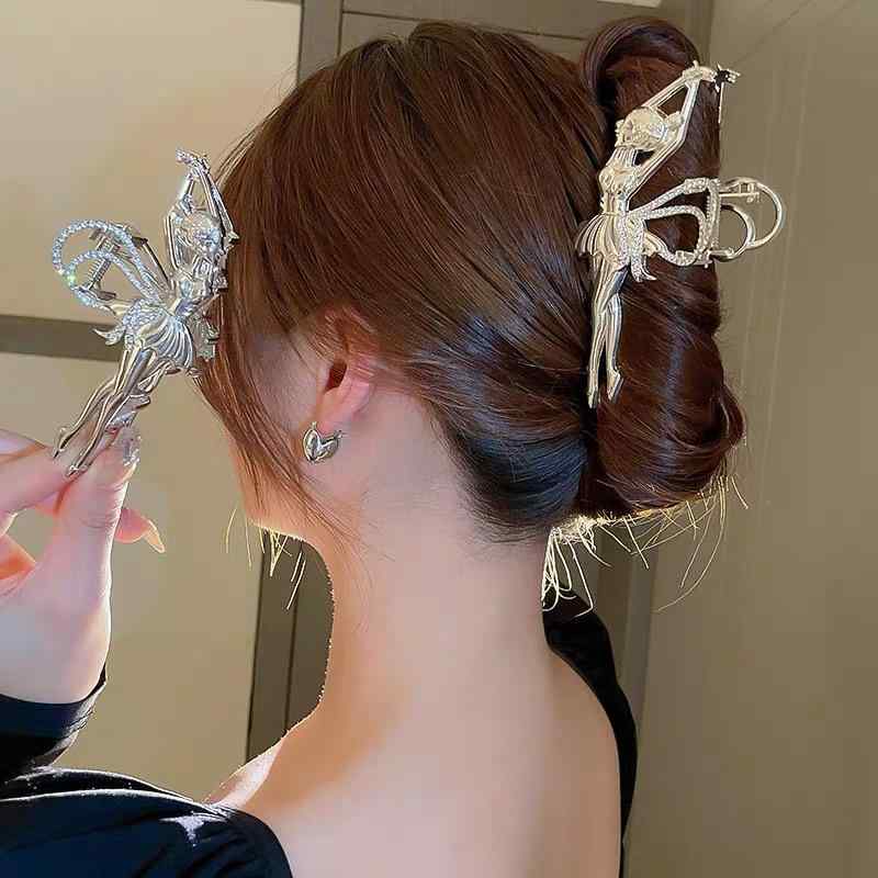 ヘアクリップ レディース バンスクリップ 金属製 大きめ ヘアアクセサリー 髪飾り まとめ髪 髪留め 爪クリップ 大人かわいい ヘアアレンジ ヘアピン バンズクリップ エレガント 普段使い お出かけ オフィス ヘアスタイル シンプル スタイリッシュ 光沢