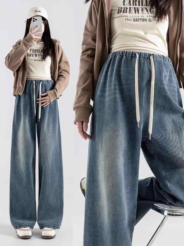 マタニティパンツ レディース 春秋 春夏 デニム ズボン カジュアル 直筒 ストレート ワイドパンツ ゆったり 体型カバー お腹周り 大きいサイズ 伸縮性 綿混素材 普段使い 通勤用 ロング丈 快適 柔らかい 妊婦用 産前 産後 動きやすい リラックス