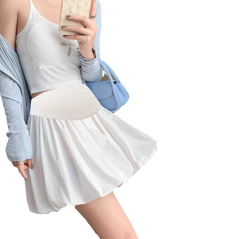 ショートパンツ レディース マタニティパンツ 妊婦用 ハーフパンツ ワイドパンツ キュロット 腹巻付き ウエスト調整 ゆったり 体型カバー 着痩せ 伸縮性 薄手 接触冷感 通気性 柔らかい 快適 カジュアル 普段使い ルームウェア 大きいサイズ プラスサ