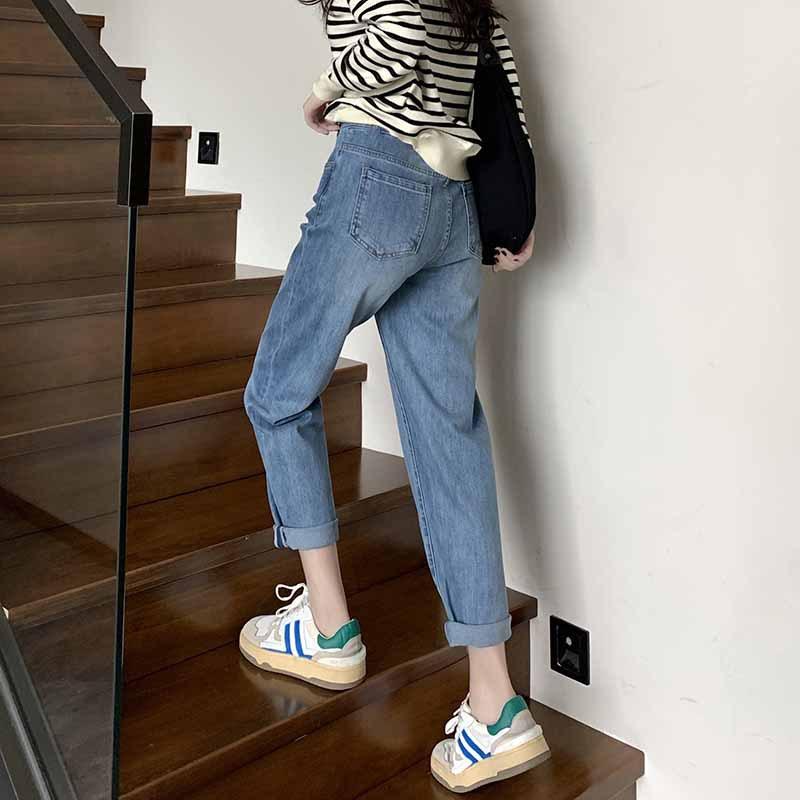 マタニティパンツ レディース 妊婦ズボン デニム 春秋秋冬 ジーンズ ジーパン テーパードパンツ サルエルパンツ お腹周り 楽ちん ゆったり 大きいサイズ 体型カバー 着痩せ 細見え 伸縮性 柔らかい 部屋着 通勤用 普段使い カジュアル ロング丈 ウエ