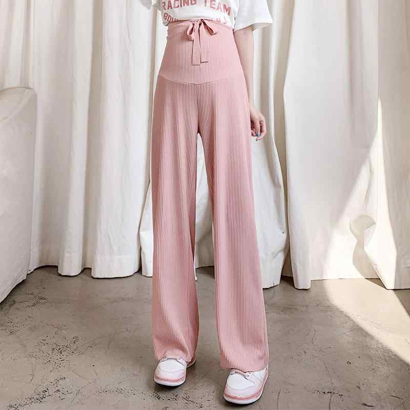 パンツ レディース ゆったり ストレートパンツ 接触冷感 薄手 長ズボン 妊婦用 闊腿パンツ ワイドパンツ 伸縮性 通気性 マタニティ 体型カバー 大きいサイズ 着痩せ お腹周りカバー 普段着 カジュアル 通勤用 リラックスウェア ルームウェア ドレープ