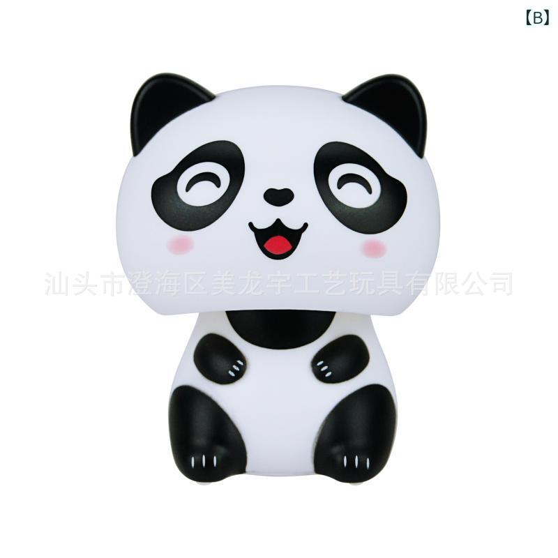 置物 レディース かわいい ミニ パンダ 太陽光 ソーラー 招き猫 卓上 インテリア 雑貨 車内装飾 工芸品 揺れる 首振り 動物 置物 かわいい アニマルフィギュア 癒しグッズ デスク周り オフィス用 玄関 リビング 車載アクセサリー プレゼント ギフト riverpaddy-11660416 リバーパディ サンプル画像2