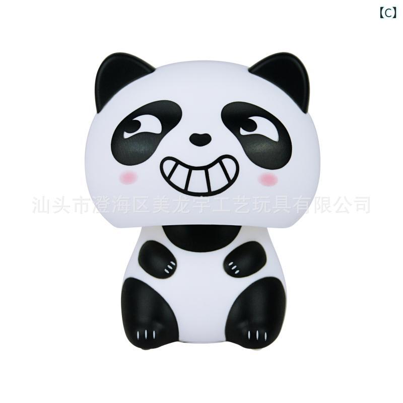 置物 レディース かわいい ミニ パンダ 太陽光 ソーラー 招き猫 卓上 インテリア 雑貨 車内装飾 工芸品 揺れる 首振り 動物 置物 かわいい アニマルフィギュア 癒しグッズ デスク周り オフィス用 玄関 リビング 車載アクセサリー プレゼント ギフト riverpaddy-11660416 リバーパディ サンプル画像3