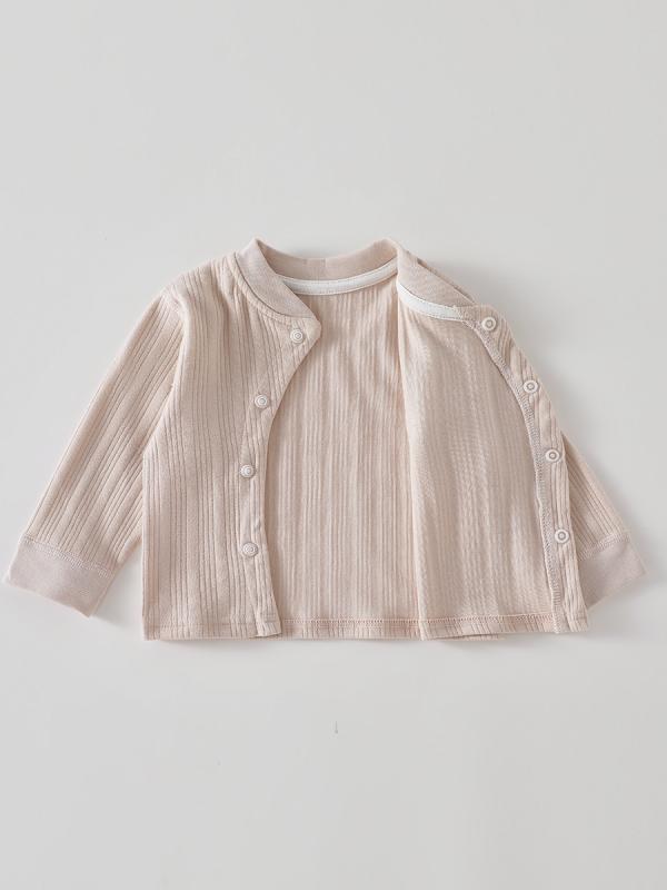 ベビー服 キッズ 男の子 女の子 セットアップ 上下セット 純綿 コットン パジャマ ルームウェア 部屋着 和尚服 腹巻付き 腹巻き 長袖 トップス ロングパンツ 前開き インナー 肌着 敏感肌 吸湿速乾 通気性 伸縮性 保温性 秋冬 春秋用 柔らかい