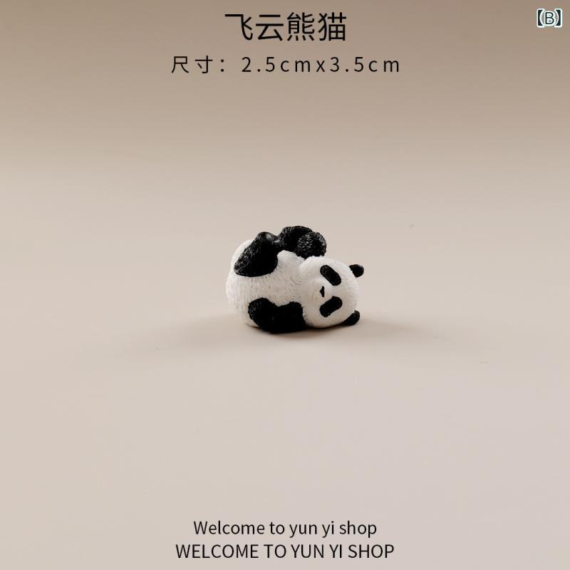 置物 レディース かわいい パンダ 動物 フィギュア 園芸 ガーデニング DIY 装飾品 パーツ 自動車 室内 デスク回り ミニチュア 景観 微細 飾り物 癒し系 キャラクター オブジェ 雑貨 インテリア ギフト用 庭飾り 卓上飾り 飾りつけ 部屋飾り riverpaddy-11661454 リバーパディ サンプル画像3