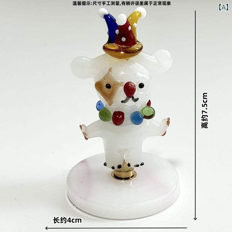 置物 レディース かわいい 動物 琉璃 回転式 台座 インテリア 雑貨 卓上 デコレーション 飾り付け 癒やし系 繊細 ガラス製 高級感 オフィス 玄関 リビング デスク回り 空間演出 芸術品 オブジェ ギフト おしゃれ アート ホビー コレクション 趣 riverpaddy-11662595 リバーパディ サンプル画像2