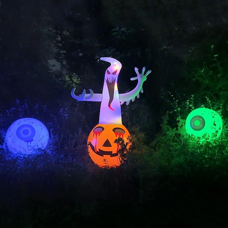 ハロウィン飾り レディース 男性用 子供 キッズ パンプキン ゴースト 雑貨 置物 立て掛け ディスプレイ デコレーション 装飾品 パーティーグッズ 用品 ビッグサイズ 膨らませるタイプ インフレータブルタイプ 空気入れ PVC製 厚手 頑丈 耐久性 倒 riverpaddy-11665429 リバーパディ パッケージ画像