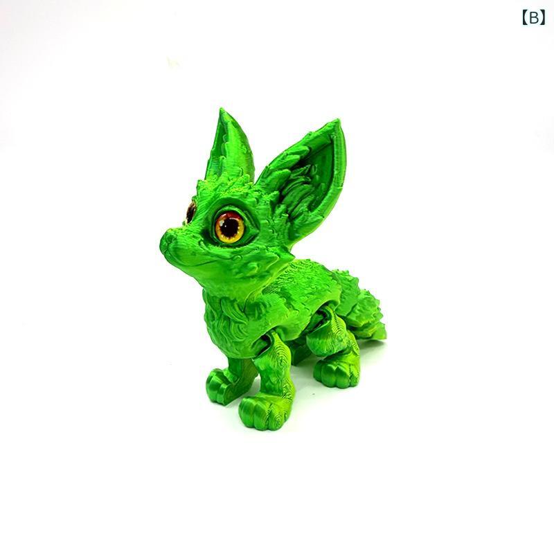 フィギュア 狐 フェネック 3Dプリンター製 かわいい動物 置き物 オブジェ 雑貨 インテリア 装飾品 リアル 癒し系 キャラクター 置物 ディスプレイ 部屋飾り デスク周り 撮影用アイテム アート ミニチュア 模型 動物園モチーフ 狐好き 贈り物 コレの商品画像 3