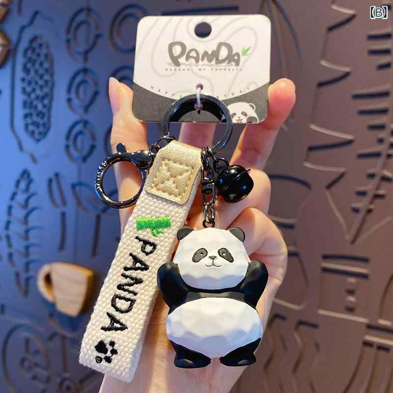 キーホルダー レディース メンズ パンダ 木彫り 熊猫 動物 アニマル 雑貨 グッズ チャーム バッグチャーム 小物 飾り アクセサリー 手作り感 精密 おしゃれ かわいい デザイン 鍵 カギ 車 家用 ギフト用 ペア 恋人 カップル お揃い 贈り物 riverpaddy-11669327 リバーパディ サンプル画像3